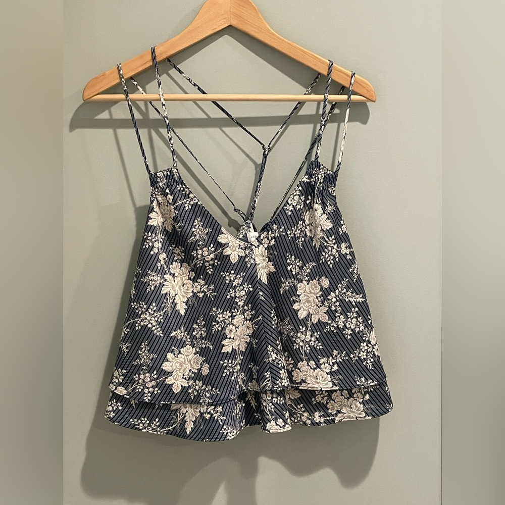Urban Outfitters Flowy Satin Strappy Top- Size Medium